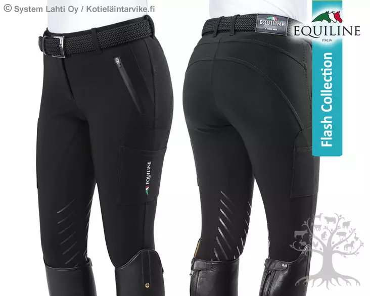 Equiline Limited Naisten Ratsastushousut B-Move Knee Grip Flash - Equiline Naisten Ratsastushousut - N08868 - 1
