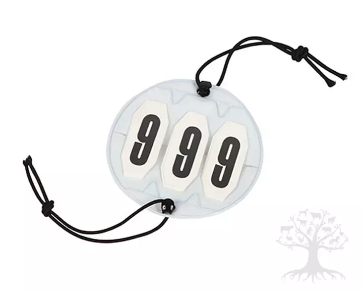Kerbl Kisanumero 3-numeroinen Kuminauhakiinnitys - Competition Accessories - 321468 - 2