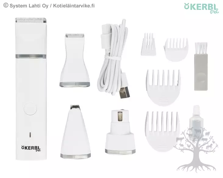 Kerbl Pet Akku Minitrimmeri Multi 4in1 - Trimmauskoneet, Terät - 80078 - 1