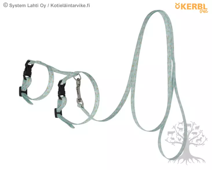 Kerbl Pet Kanin Valjaat Light Blue - Jyrsijän Valjaat - 81818 - 1