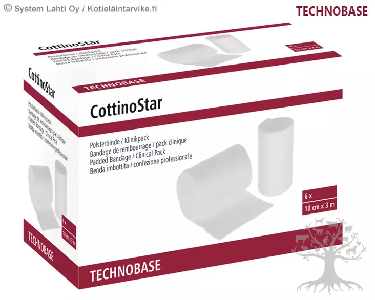 Technobase Puuvillaside CottinoStar 10cm x 3m, 6kpl - Sidetarvikkeet, pumpulit - 16478 - 4