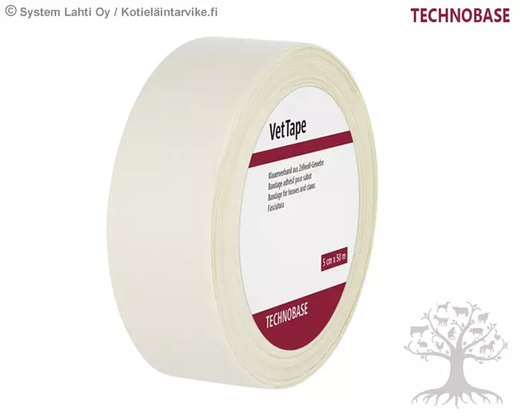 Technobase Sideteippi VetTape 50mm x 50m - Sorkkasukat ja siteet - 16388 - 2