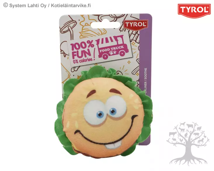 Tyrol Koiran Pehmolelu Hamburger - Pehmolelut - 865338 - 1