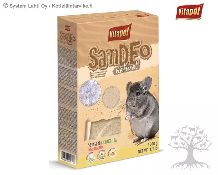 Vitapol Chinchillan kylpyhiekka 1,5kg - Kylpyhiekat - 520.0008 - 1