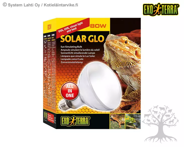 Exo Terra Solar Glo UVA/UVB Lämpölamppu 80W - Muut tarvikkeet - 220.1818 - 1