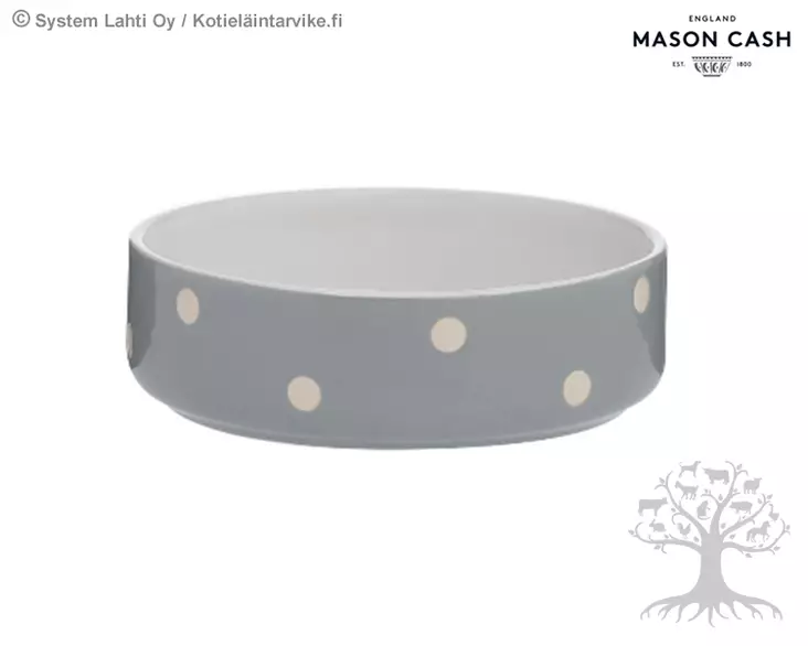 Mason Cash Keraaminen kuppi Dot Grey 300 - Ceramic Bowls - 719168 - 1