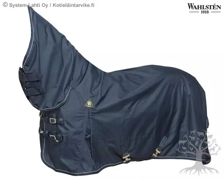 Wahlsten Sadeloimi Full Neck Navy Blue - Lite Turnout Rugs - 119008 - 1