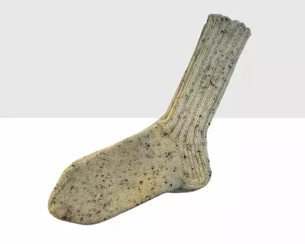 Villasukka Luonnonvalkoinen Pilkku - Käsityöt - 40069 - 1