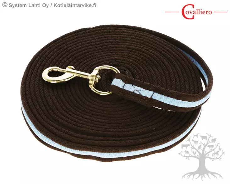 Covalliero Lunging Line 8m Brown/Light Blue - Lunging Lines, Traning - 3222119 - 1