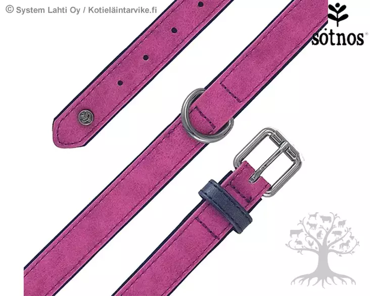 Sötnos Dog Collar Brights Aquatech Rasberry - Leather Collars - K43089 - 1
