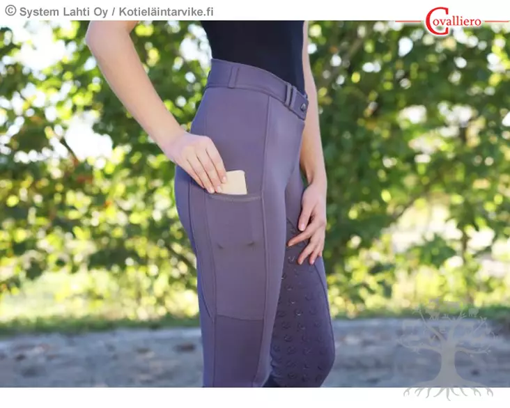 Covalliero Ratsastushousut ClassicStar Full Grip Graphite - CV Naisten Ratsastushousut - 3224699 - 1