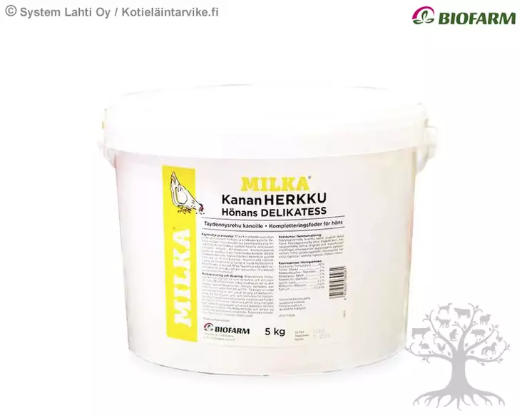 Milka Kananherkku 5kg - Kanojen Rehut ja Herkut - 60109 - 2
