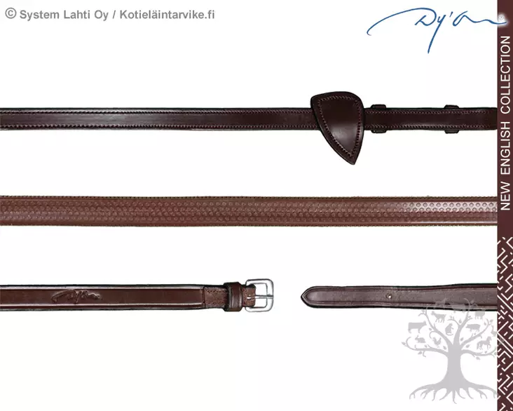 Dyon New English Collection Reins Rubber 1/2" (13mm) - Dyon New English - NE05A-P - 1