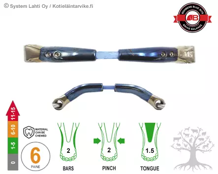 Bombers 3 -Ring Snaffle Cable - Bombers 3 Ring - 30223-SC - 6