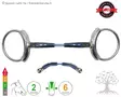 Bombers Loose Ring Tube Snaffle Cable - Bombers Loose Ring Tube - 30221-SC - 4