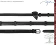 Working by Dyon Reins Rubber 1/2" (13mm) with 7 Leather Loops - Working by Dyon - WO05C - 2