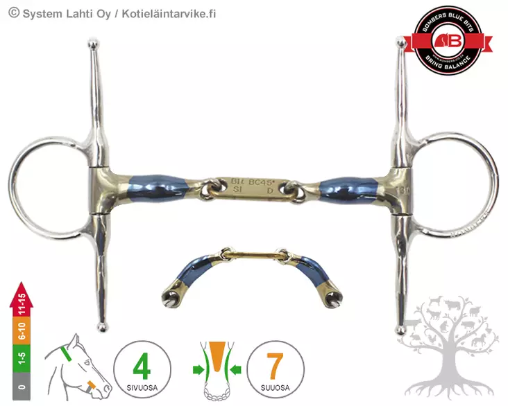 Bombers Full Cheek Dressage Control - Bombers Full Cheek - 30267-DC - 3