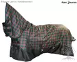Rain Buster Ulkoloimi 150g Full Neck Black-Red Check - Lite Turnout Rugs - 09036-BKRD - 2