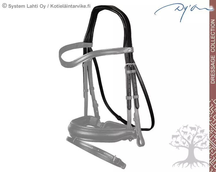 Dyon Dressage Collection Headpiece S-Shaped - Dyon Dressage Flat - NE01D - 1
