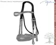 Dyon Dressage Collection Headpiece Double Bridle S-Shaped - Dyon Dressage Flat - NE01E - 1