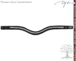 Dyon New English Collection Browband White Swarovski V-Shaped - Dyon New English - NE02F - 1