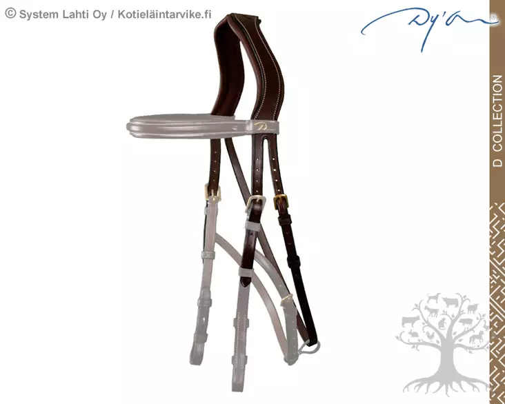 Dyon D Collection Headpiece Hackamore - Dyon D Collection - DY01F - 1
