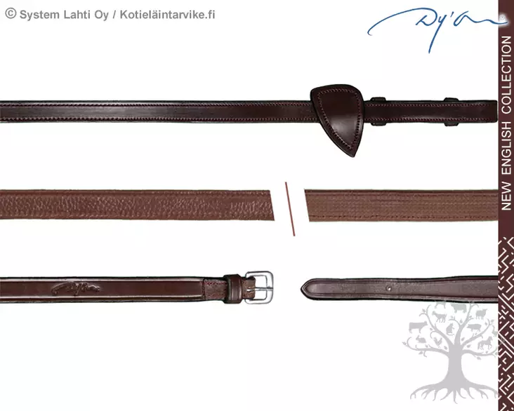 Dyon New English Collection Reins Hunter 1/2" (13mm) - Dyon New English - NE05F - 1