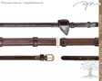 Dyon D Collection Ohjat Hunter 5/8" with 7 Leather Loops - Dyon D Collection - DY05G - 1