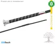 Fleck Dressage Whip SilkTouch Chrome - Dressage Whips - 253003722CH - 1
