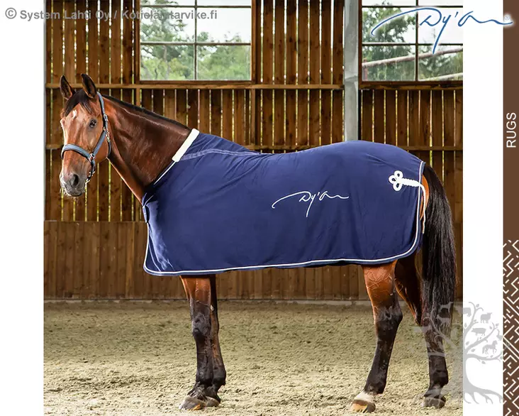 Dyon Fleece Show Rug Navy - Dyon Rugs - HO21H - 1