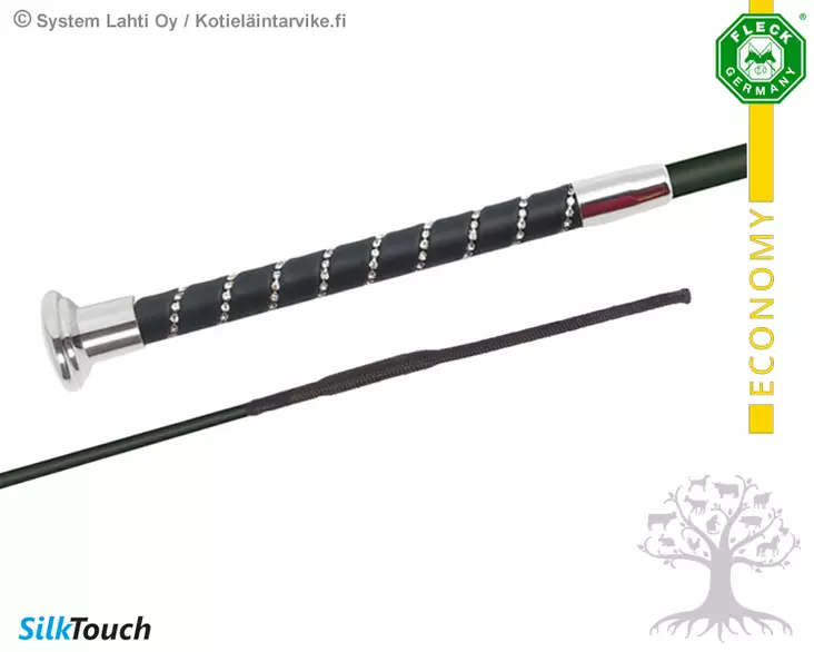 Fleck Dressage Whip SilkTouch Chrome - Dressage Whips - 253003722CH - 1