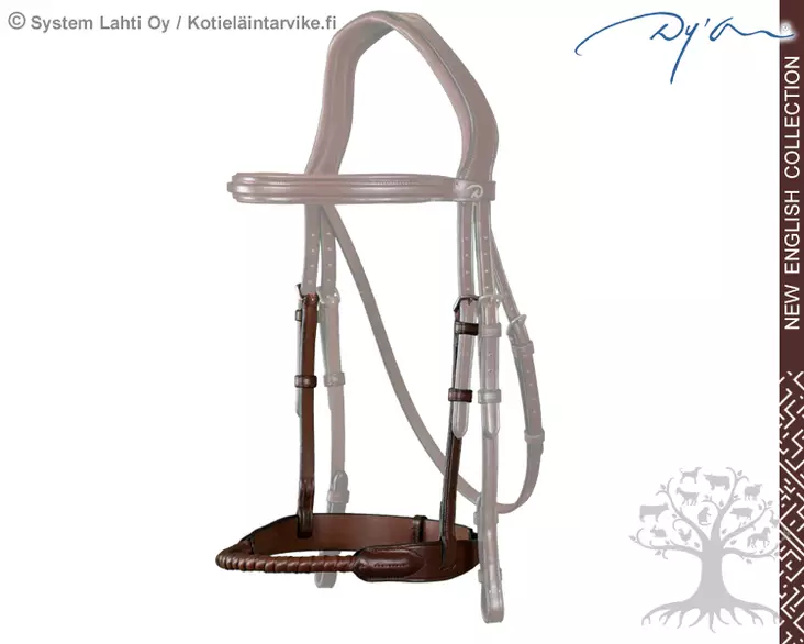 Dyon New English Collection Noseband Leather Covered Rope - Dyon New English - NE04I - 1