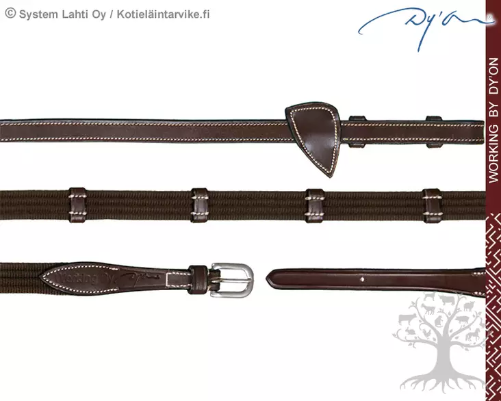 Working by Dyon Ohjat Web 5/8" with 7 Leather Loops - Working by Dyon - WO05K - 1
