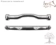 Beris Weymouth Tongue Port Iron Flat - Beris Dressage Weymouth - P10400L - 2