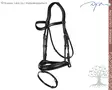 Dyon Dressage Collection Bridle with Medium Matte Noseband - Dyon Dressage Flat - NEDCAL - 2