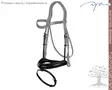 Dyon Dressage Collection Noseband Matte Medium - Dyon Dressage Flat - NE04L - 1