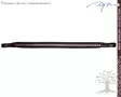 Dyon New English Collection Browband Silver Clincher Straight - Dyon New English - NE02L - 2
