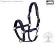 Eskadron Halter Classic Sport Douplepin Satin Crystal Navy - Nylon Halters - 420172833380L - 1