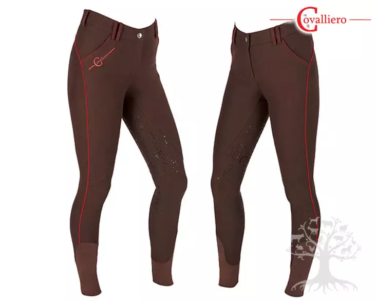 Covalliero Ratsastushousut Full Grip Bali FS Brown - CV Womens Riding Breeches - 328434L - 1