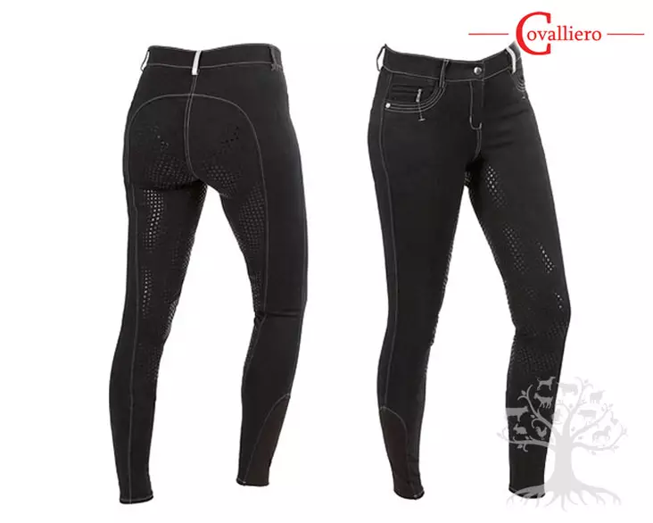 Covalliero Ratsastushousut Basic Full Grip Black - CV Naisten Ratsastushousut - 320454L - 1