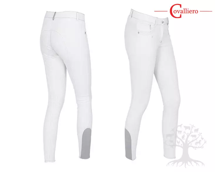 Covalliero Ratsastushousut Basic Full Grip White - CV Naisten Ratsastushousut - 3210050L - 1