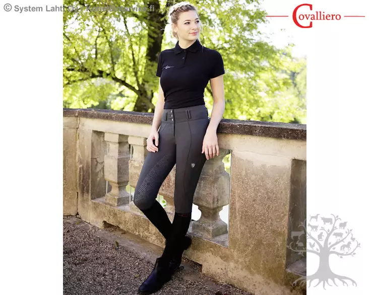Covalliero Ratsastushousut Full Grip High Waist Anthracite - CV Naisten Ratsastushousut - 3222038L - 1