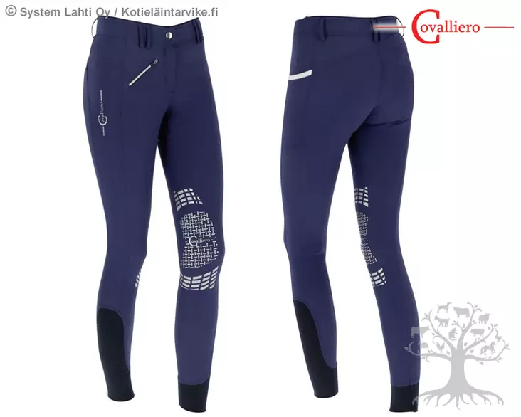 Covalliero Ratsastushousut Knee Grip Bali Glitter Blue - CV Naisten Ratsastushousut - 3211534l - 1