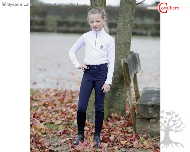 Covalliero Ratsastushousut Knee Grip Bali Kids Navy - CV Kids Riding Breeches - 3297569L - 1