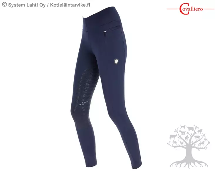 Covalliero Softshell Ratsastuslegginsit Full Grip Goldana Kids Navy - CV Lasten Ratsastushousut - 3222564L - 1