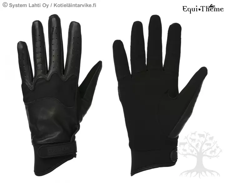 Equi Theme Ratsastushanskat Soft Cuir - Riding Gloves - 930325L - 1