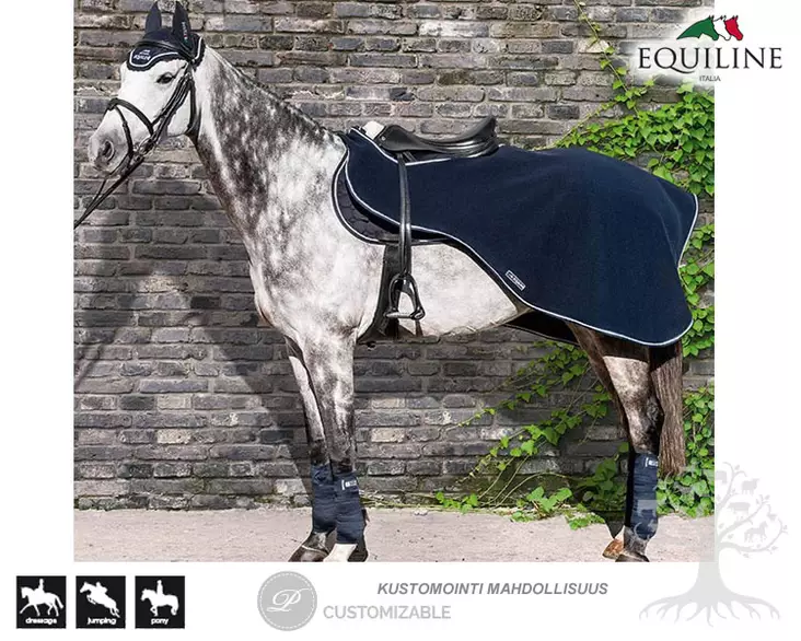 Equiline Ratsastusloimi Auguste Navy Blue - Exercise Rugs - PA00525L - 1