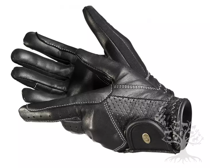 LAG Leather Air Nahkaiset Ratsastushanskat Black - Riding Gloves - 930191L - 1