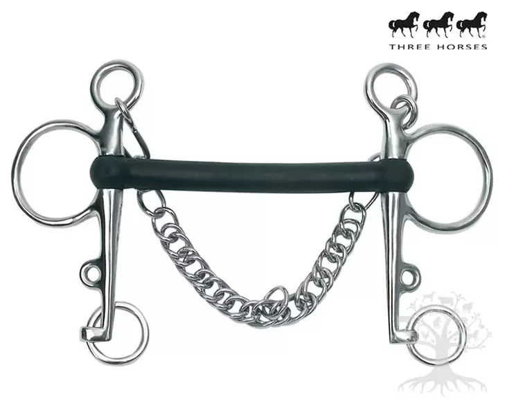 Royal Steel Pelham Mullen Rubber - Pelham -kuolaimet - 53180L - 1