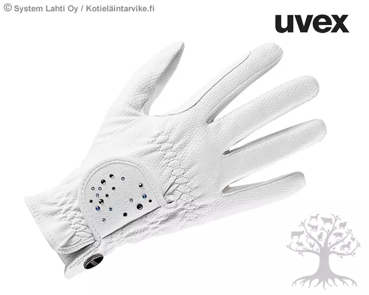 Uvex Ratsastushanskat Sportstyle Diamond White - Riding Gloves - S4541160128L - 1